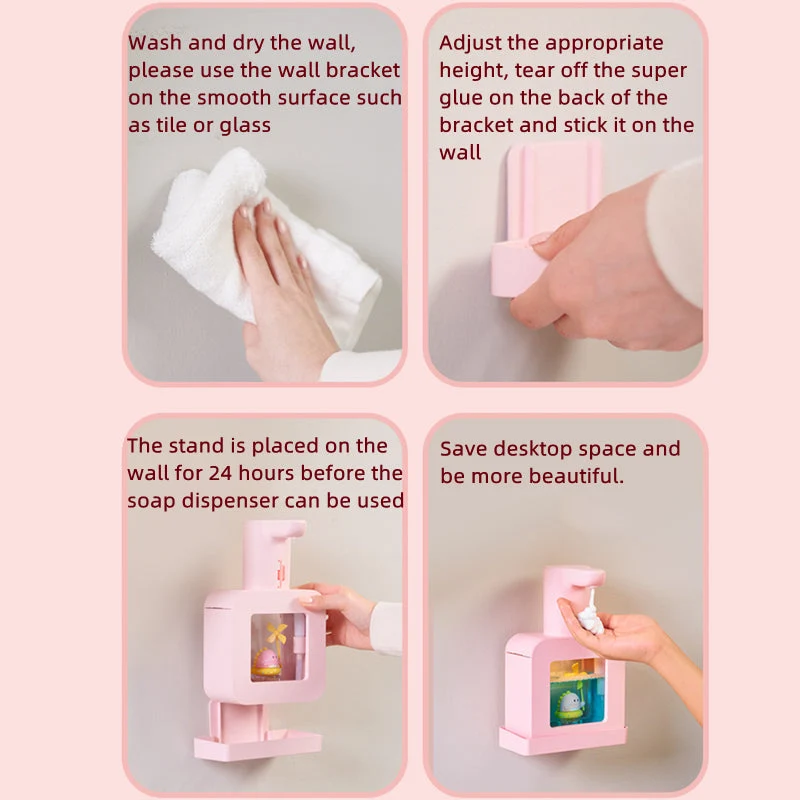Sød Pet Transparent Automatisk Sæbe Dispenser