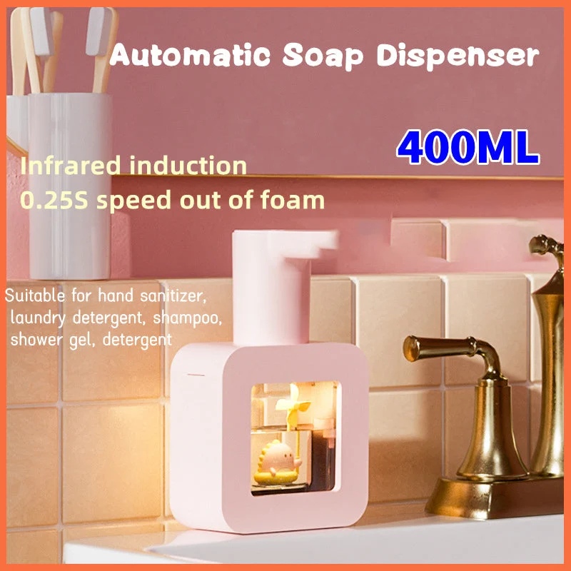 Sød Pet Transparent Automatisk Sæbe Dispenser
