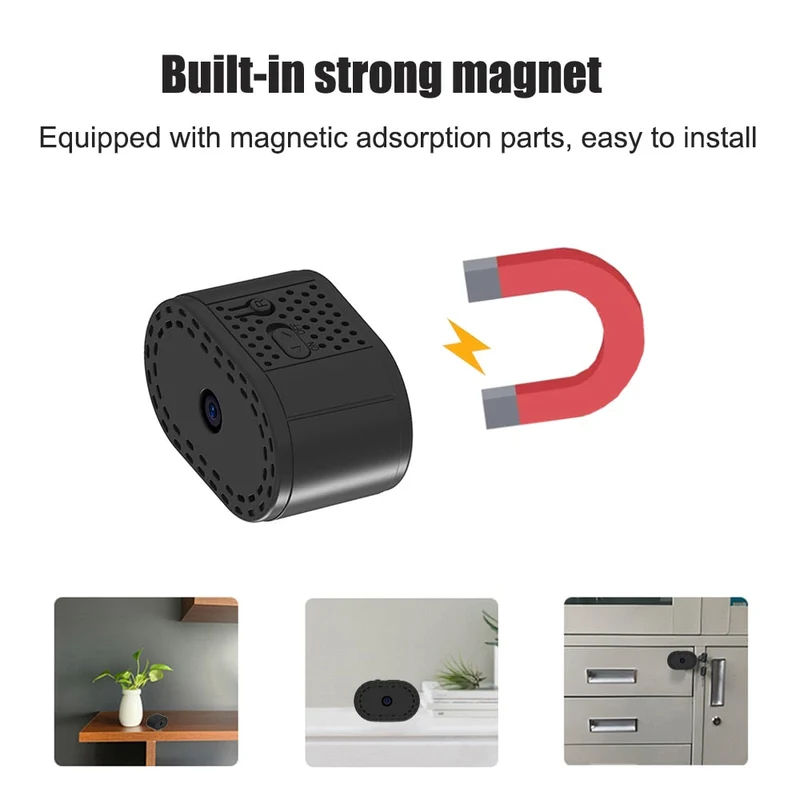 Magnetisk Dag Nat Mini Trådløs Cam IP Optager