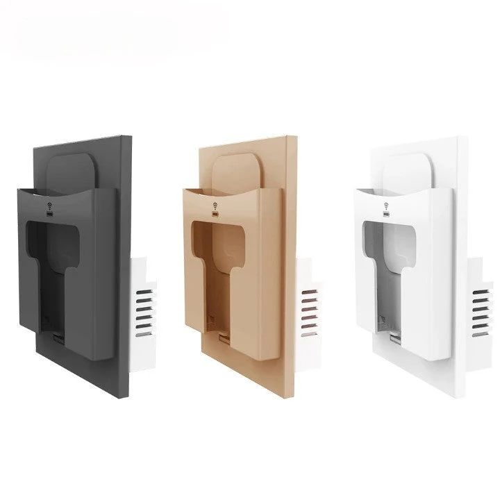 Vægsocket trådløs telefonopladerholder