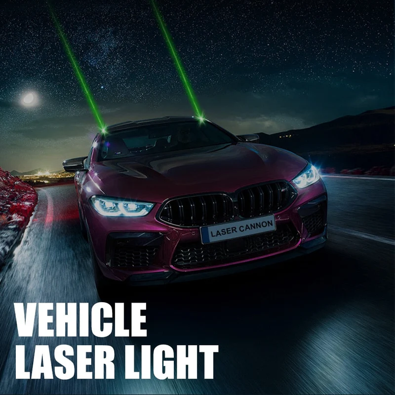 Road Laser Fjernbetjening Bil Alert Belysningssystem