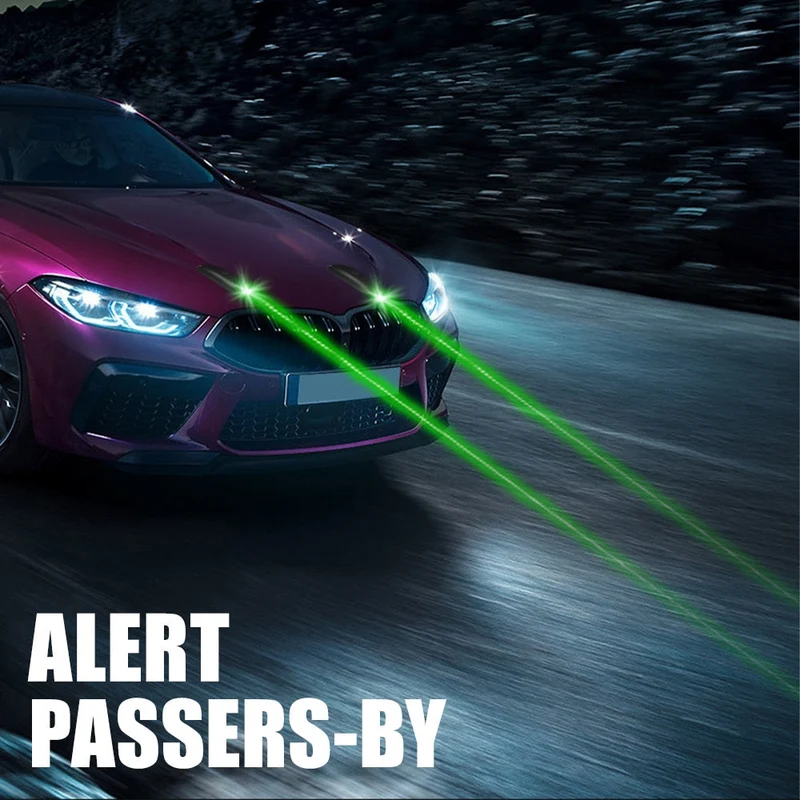 Road Laser Fjernbetjening Bil Alert Belysningssystem