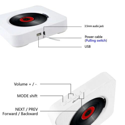 Sound Wave CD-afspiller Bluetooth-højttaler