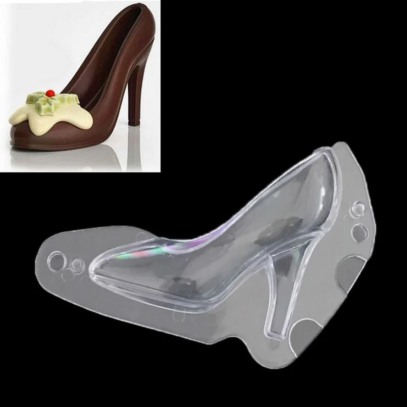 3D Højhælet Sko Chokoladeform