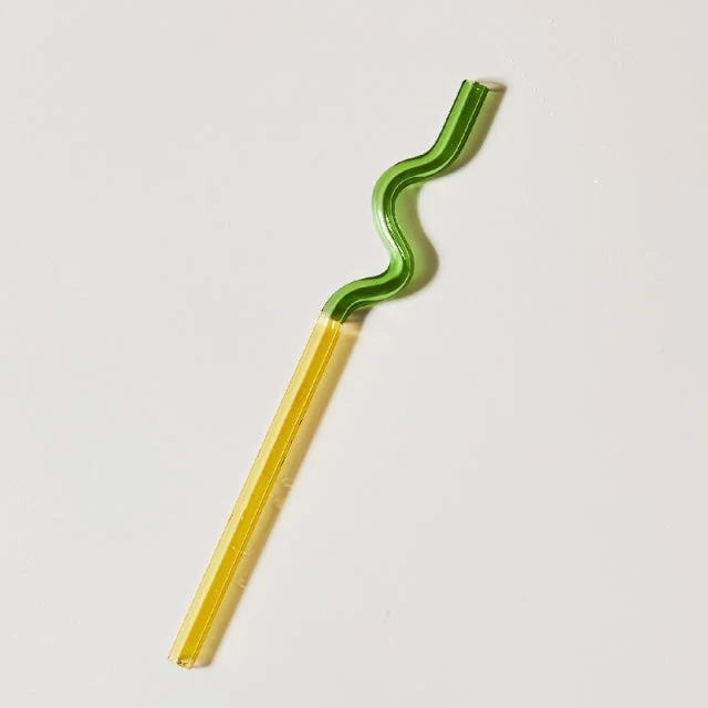 Farverig Miljøvenlig Genanvendelig Glasst straw