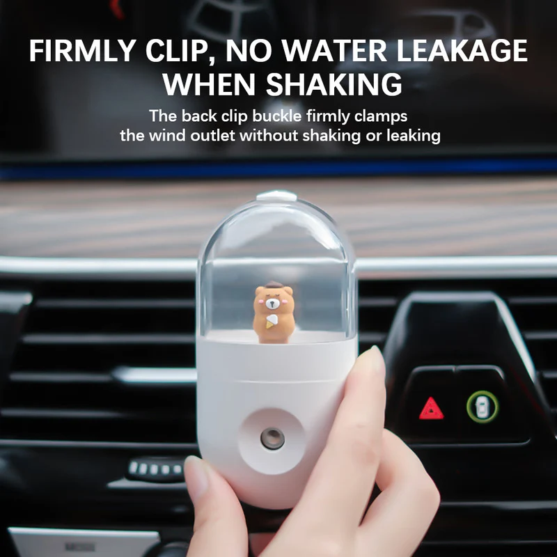 Mini Bear USB Ultra-Stille Bil Luftfugter