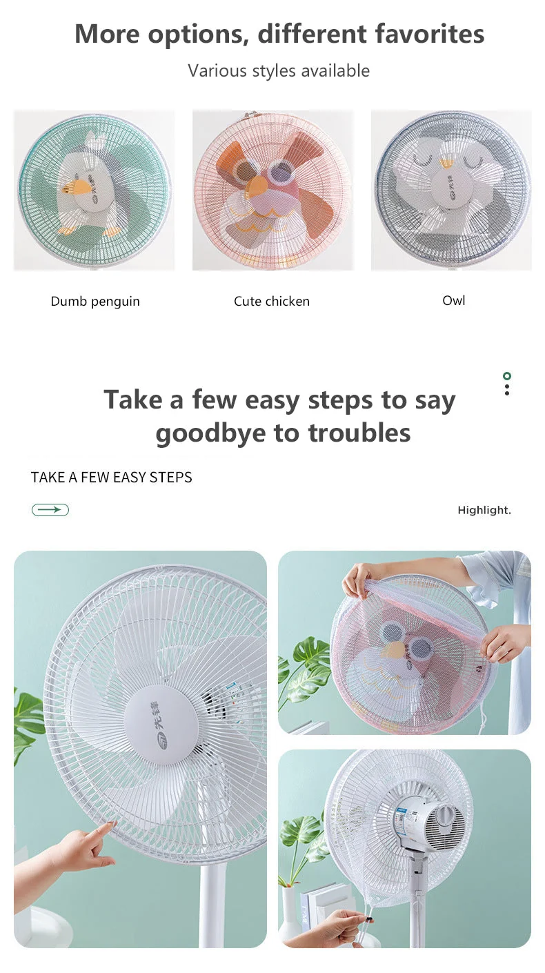 Anti-Pinch Fan Sikkerhedscover