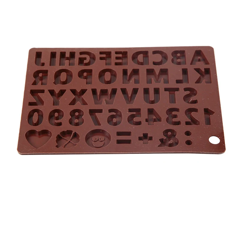 3D Alfabet Silikone DIY Chokoladeform