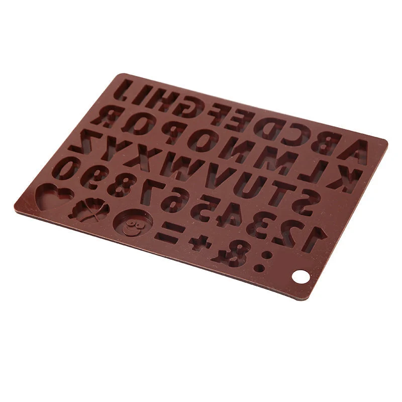 3D Alfabet Silikone DIY Chokoladeform