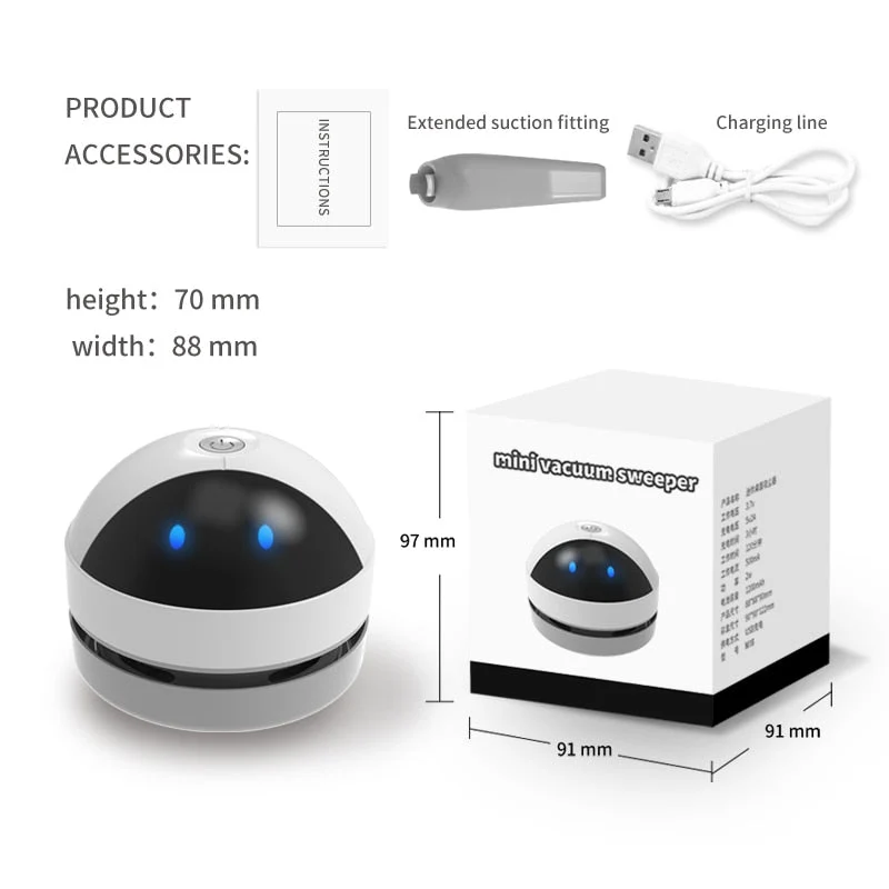 USB Opladelig Mini Støvsuger