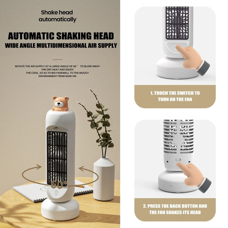 Mini Bear Air Cooler Luftfugter Blæser