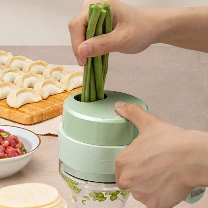 2i1 Bærbar Grøntsagsslicer Blender