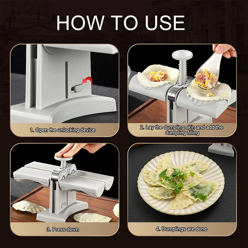 Fuld Automatisk Dobbelt Dumpling Maskine