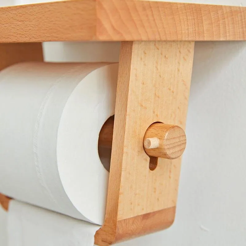 Træ Enkel Toiletpapirholder