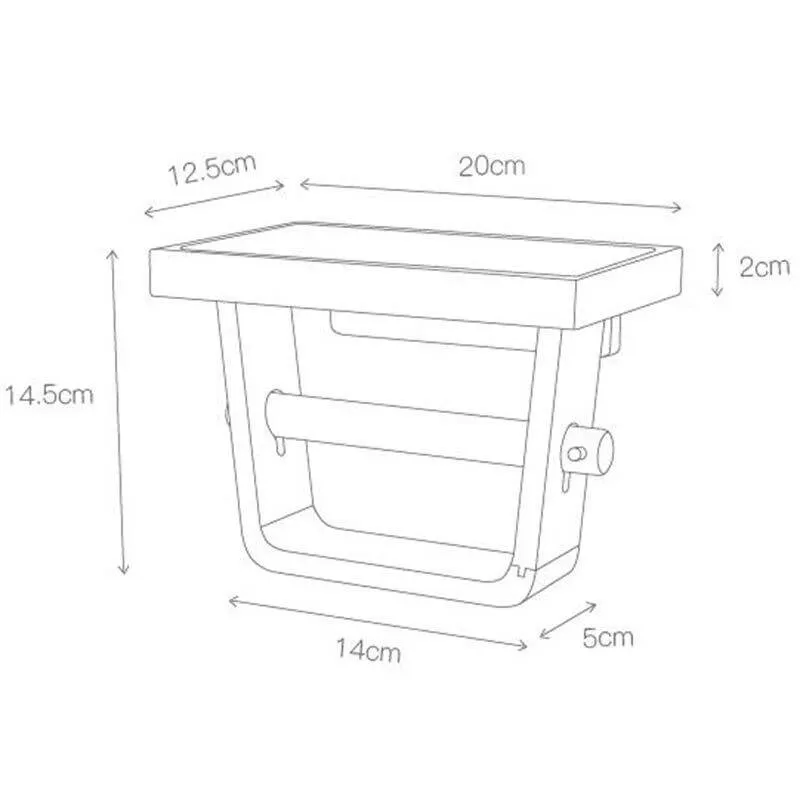 Træ Enkel Toiletpapirholder