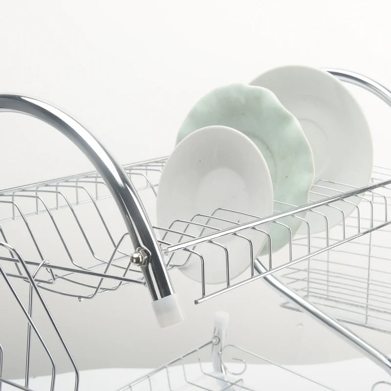 Køkken Rustfrit Stål Rack Bestik Organizer