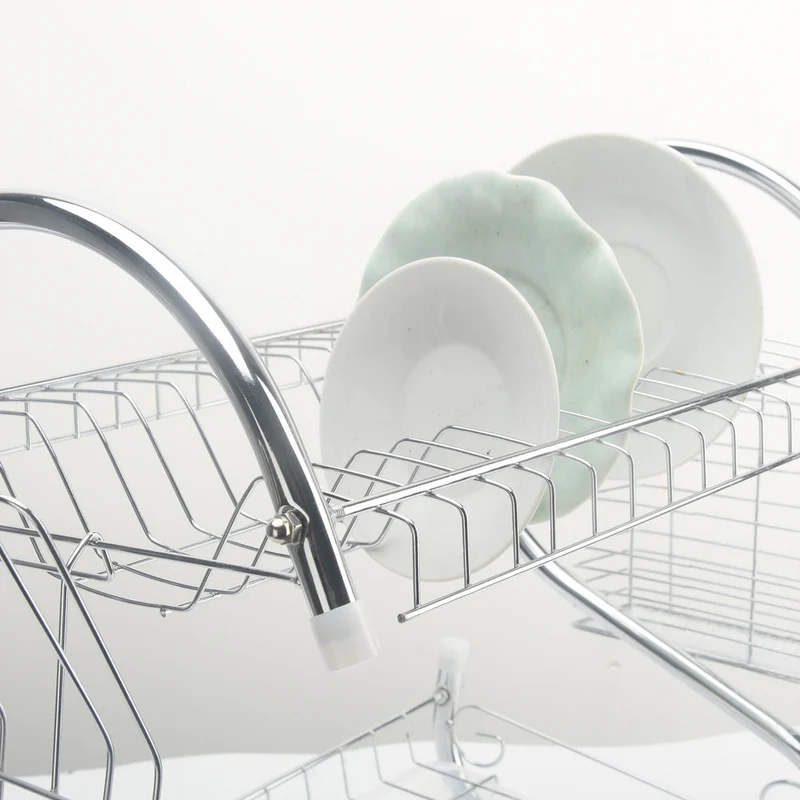 Køkken Rustfrit Stål Rack Bestik Organizer