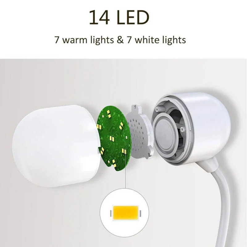 Bluetooth Højttaler Trådløs Oplader Bordlampe