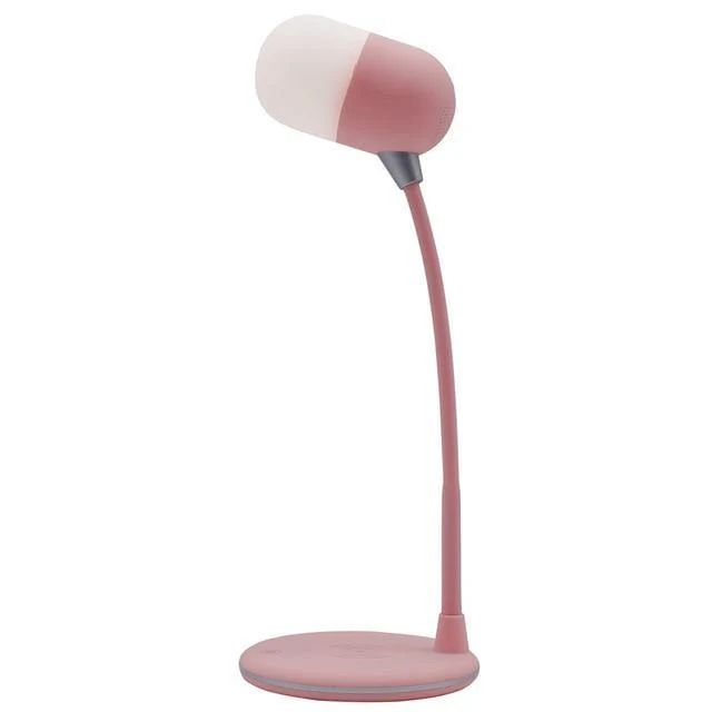 Bluetooth Højttaler Trådløs Oplader Bordlampe