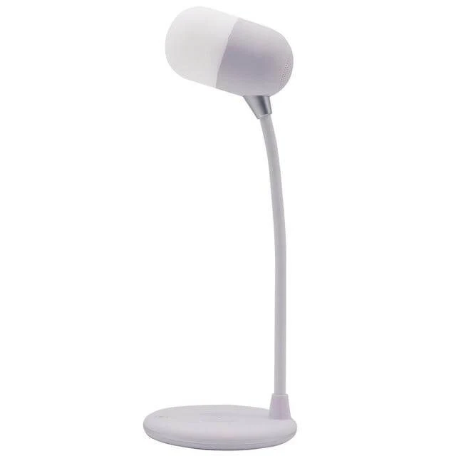 Bluetooth Højttaler Trådløs Oplader Bordlampe