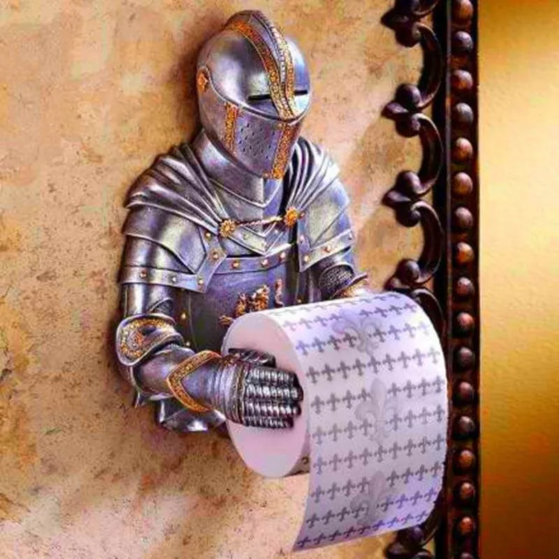 Middelalderlig Ridder Toiletpapirholder