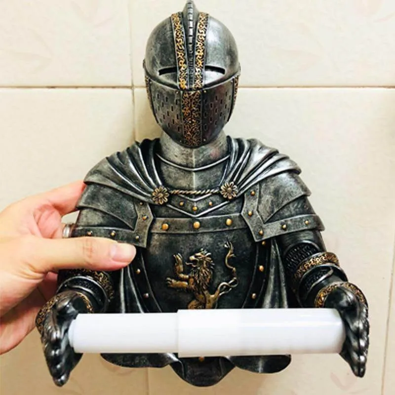 Middelalderlig Ridder Toiletpapirholder