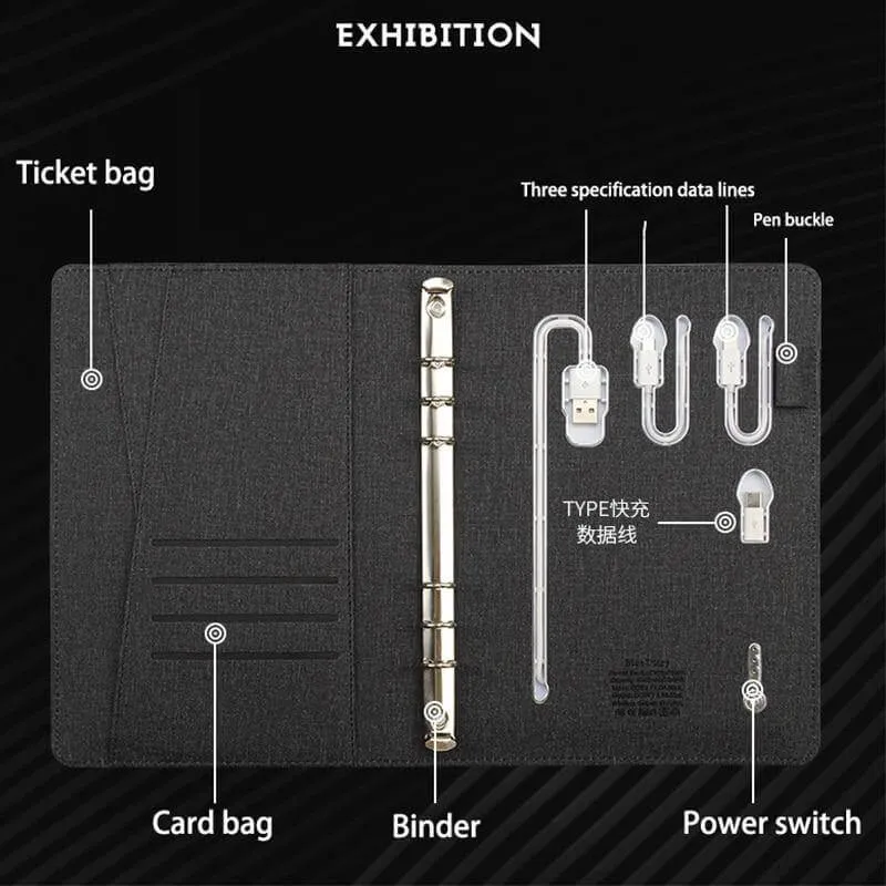 Business Multifunktionel Trådløs Opladning Notebook