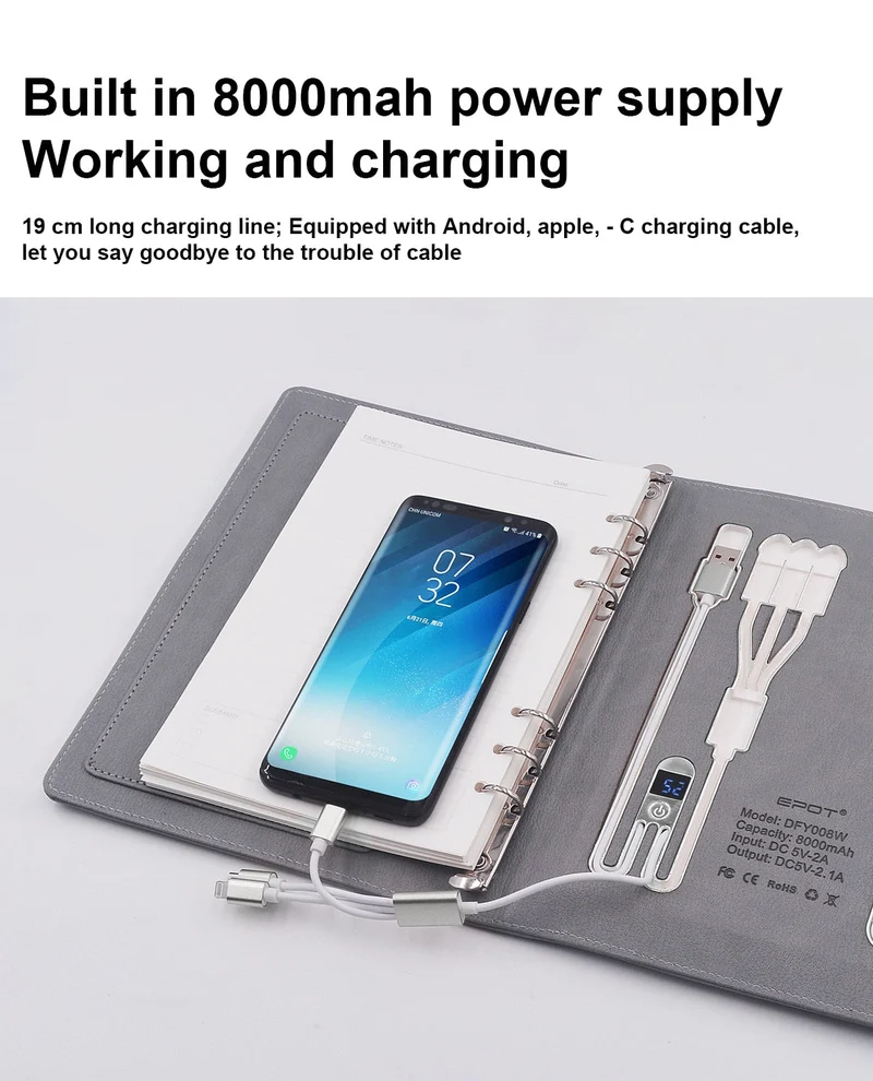 Business Class Power Bank Let Opladning Notebook