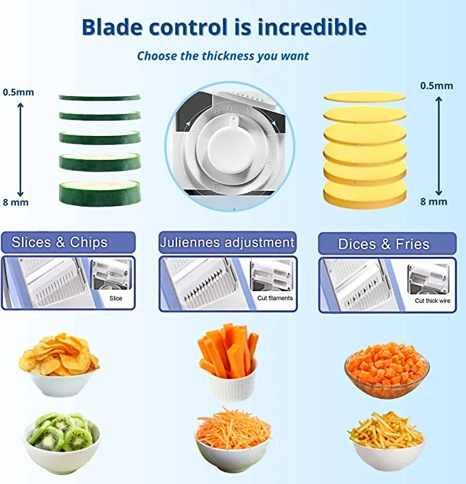 5i1 Multifunktionel Easy Slicer Rivejern