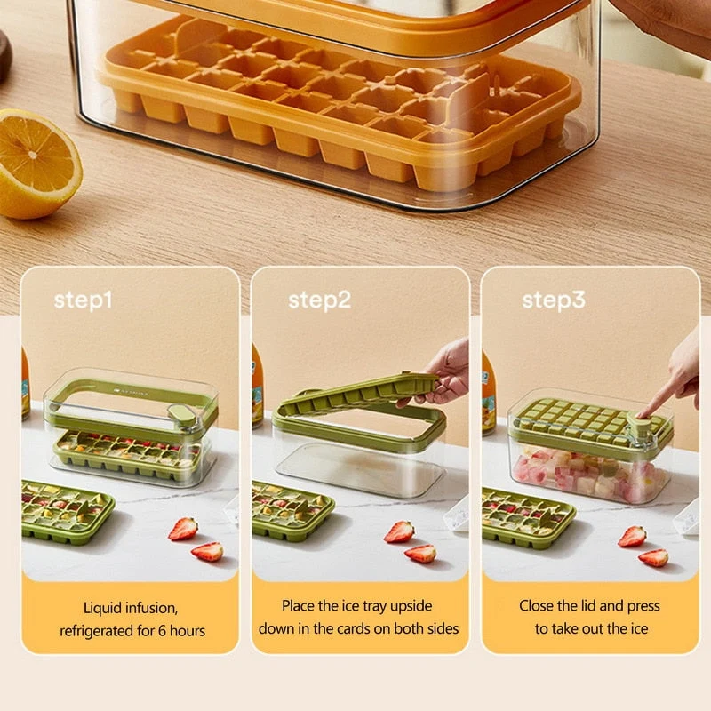 One Push Easy Large Ice Box Dispener