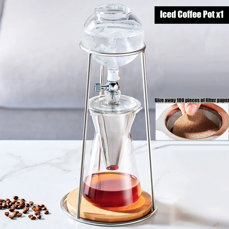 Vintage Art Brew Glas Genanvendelig Dryp Kaffekande