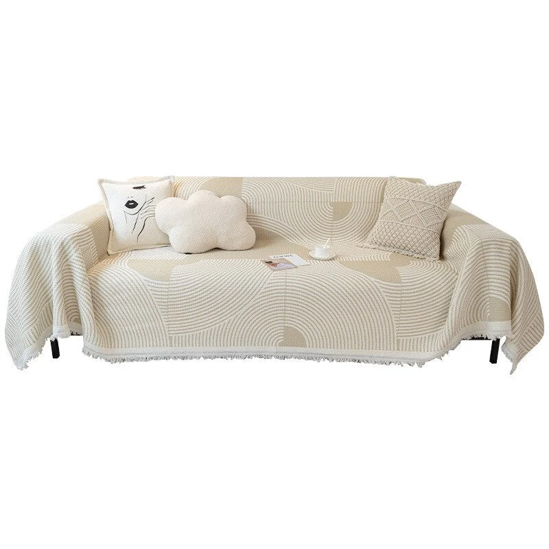 Nordisk Stil Komfortabel Blød Strikket Sofa Dække Tæppe