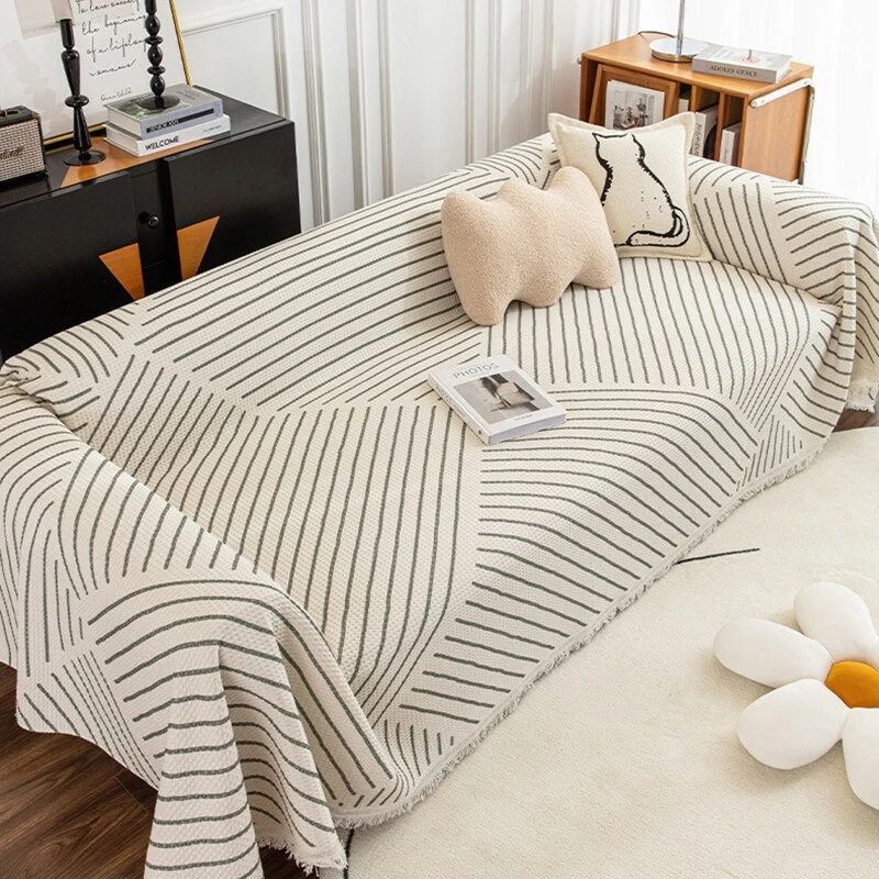 Nordisk Stil Komfortabel Blød Strikket Sofa Dække Tæppe