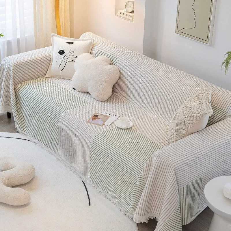Nordisk Stil Komfortabel Blød Strikket Sofa Dække Tæppe