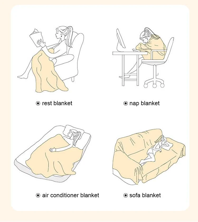Nordisk Stil Komfortabel Blød Strikket Sofa Dække Tæppe