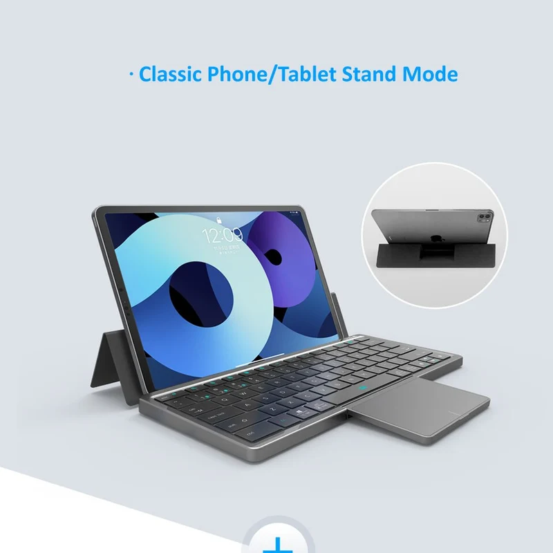 Tablet Holder Trådløs Praktisk Touchpad Bærbar Tastatur