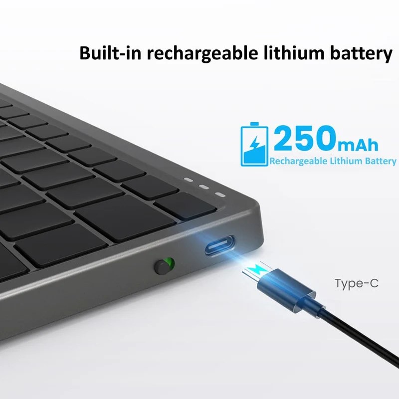 Tablet Holder Trådløs Praktisk Touchpad Bærbar Tastatur