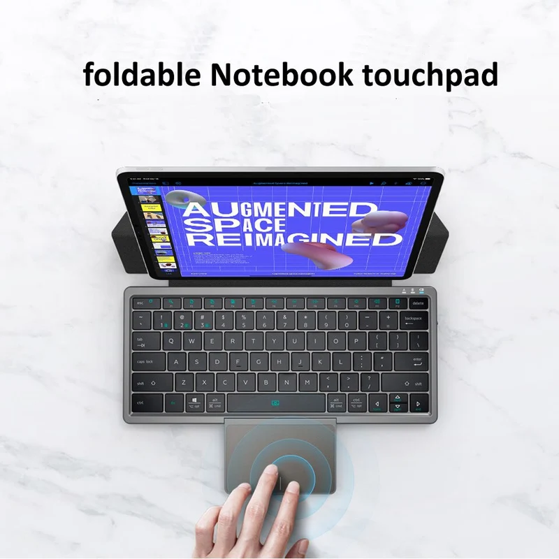 Tablet Holder Trådløs Praktisk Touchpad Bærbar Tastatur