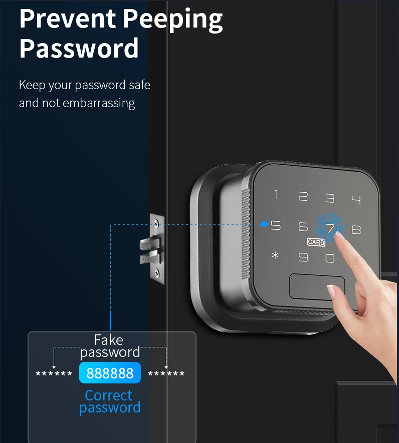 Nøglefri adgang Smart Wifi elektronisk fingeraftrykslås