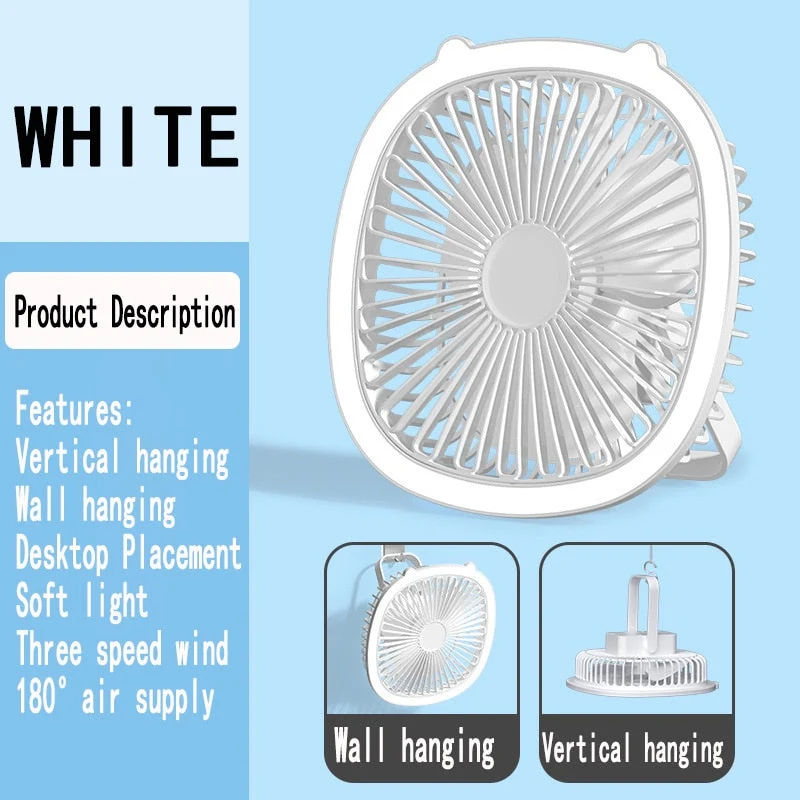 Kompakt Easy Mini Nattelygte USB Air Cooler