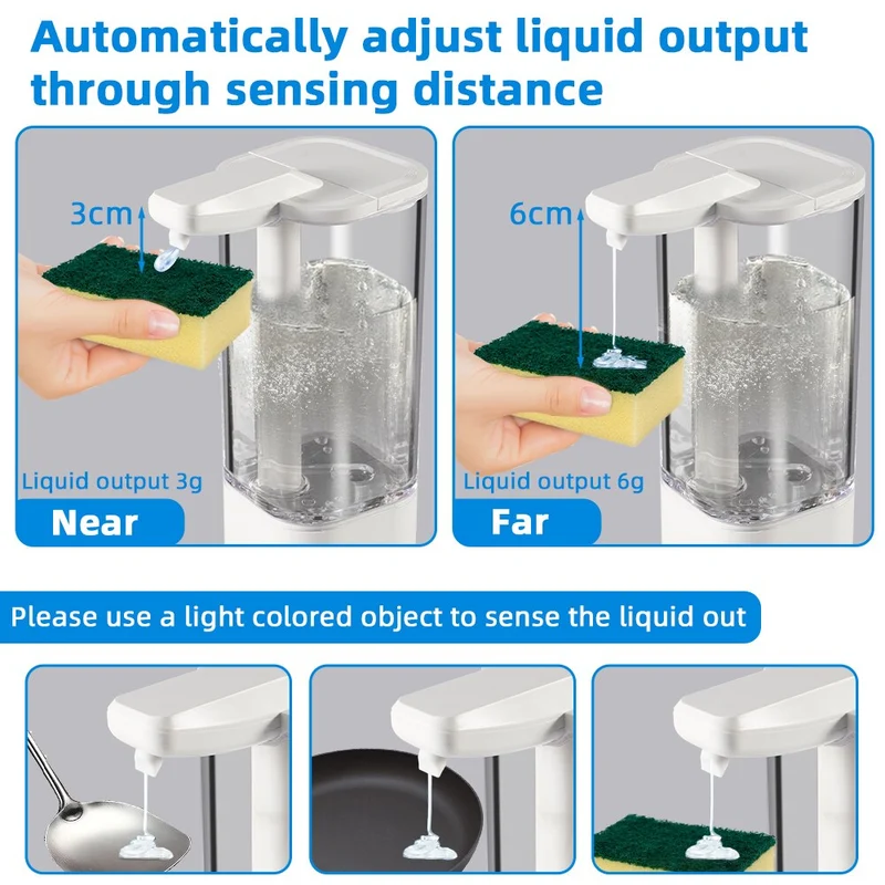 Multi-Mode Automatisk Sensor Stor Sæbe Dispenser