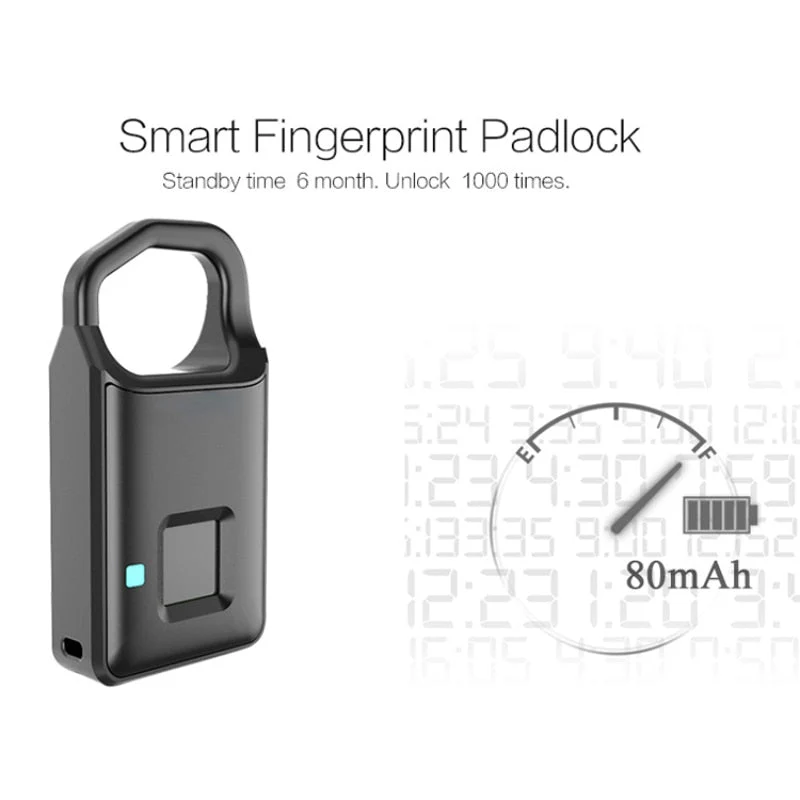 Touch Guard Smart Fingeraftryk Vandtæt Sikker Lås