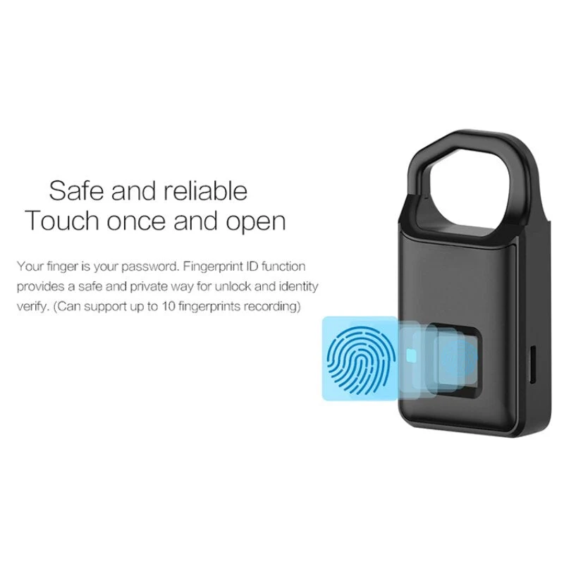 Touch Guard Smart Fingeraftryk Vandtæt Sikker Lås