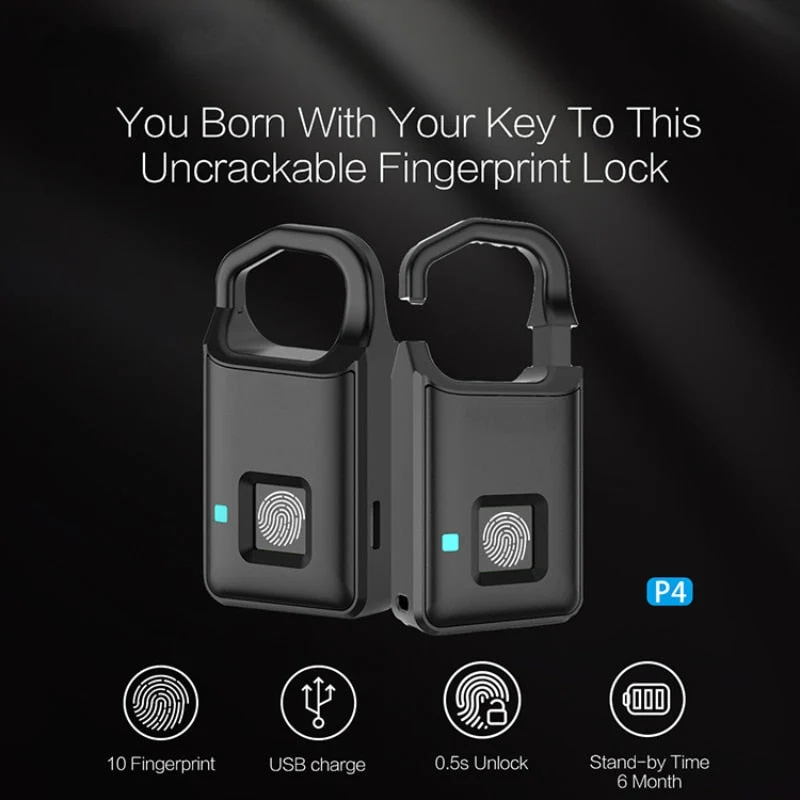 Touch Guard Smart Fingeraftryk Vandtæt Sikker Lås