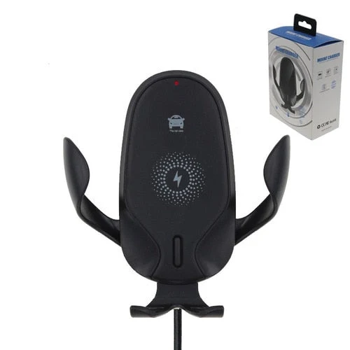 Quick Grip Auto-Clamping Trådløs Opladning Bil Telefon Holder