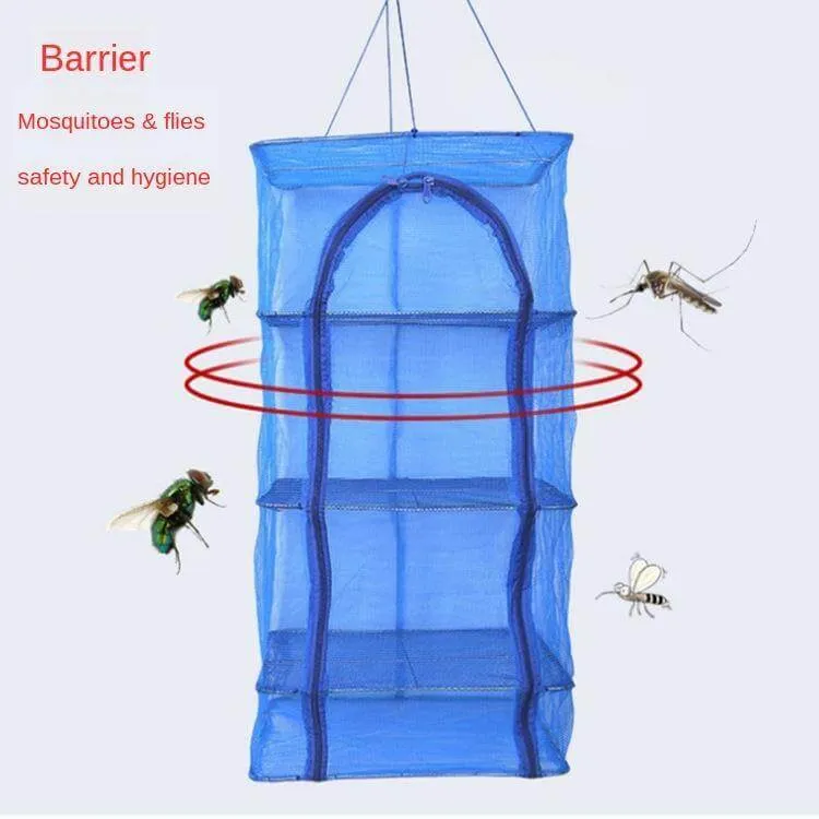Foldbar Multi-Layer Udendørs Fiskegarn Rack