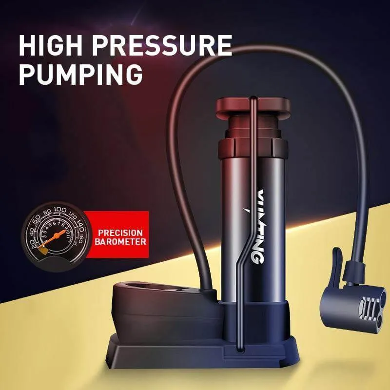 Bærbar Easy Bike Air Inflator Pedal Pumpe