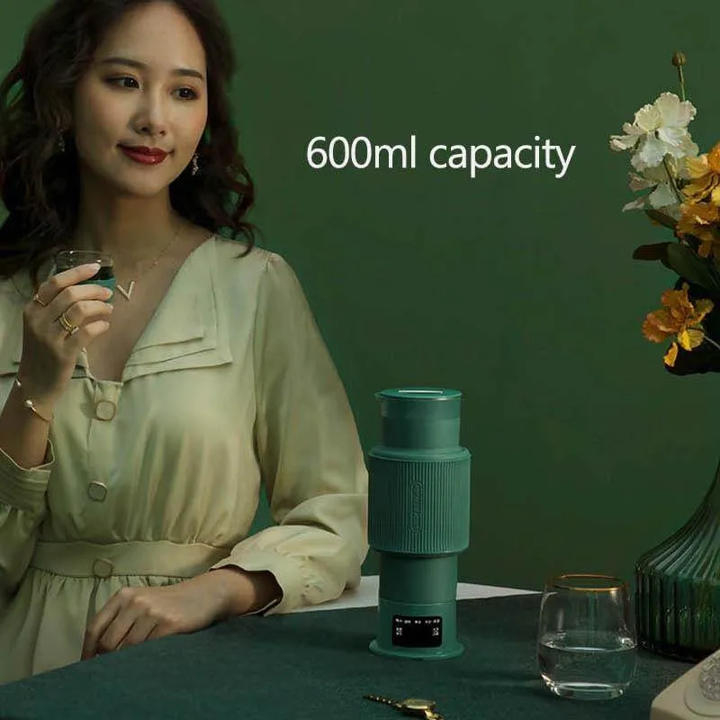 Elegant Elektrisk Sammenklappelig Bærbar Kedel Teapot