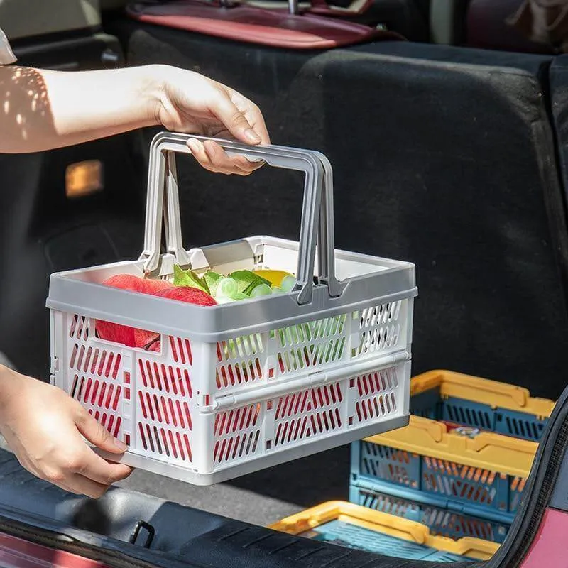 Sammenfoldelig Nem Shopping Foldbar Kurv