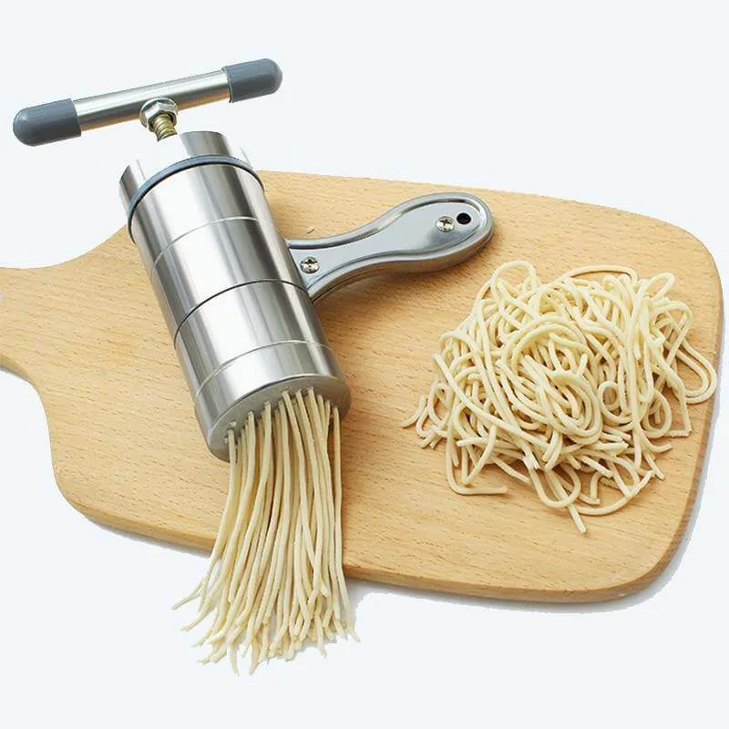 Mini rustfrit stål manuel pastanudelmaskine